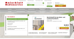 Desktop Screenshot of malerblatt-medienservice.de