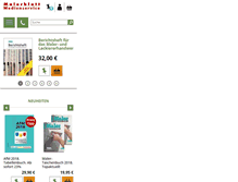 Tablet Screenshot of malerblatt-medienservice.de